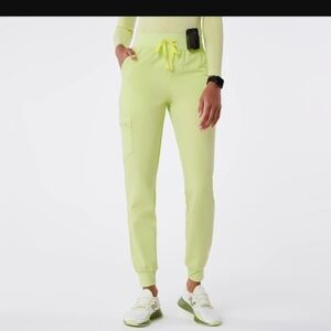 Sea Mist High Waisted Zamora - Jogger Scrub Pant